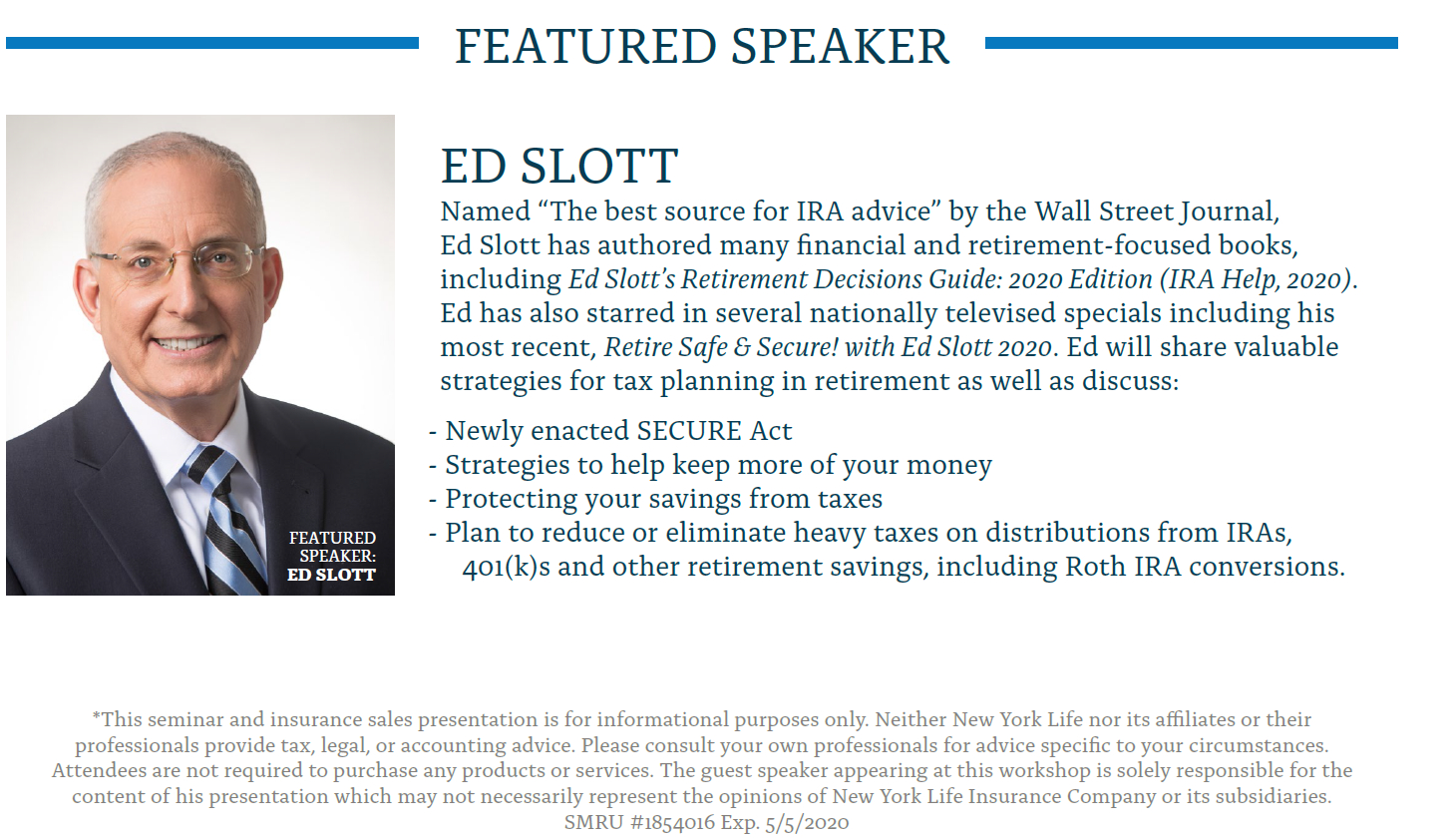 Secondary image for deal from New York Life Insurance Company
